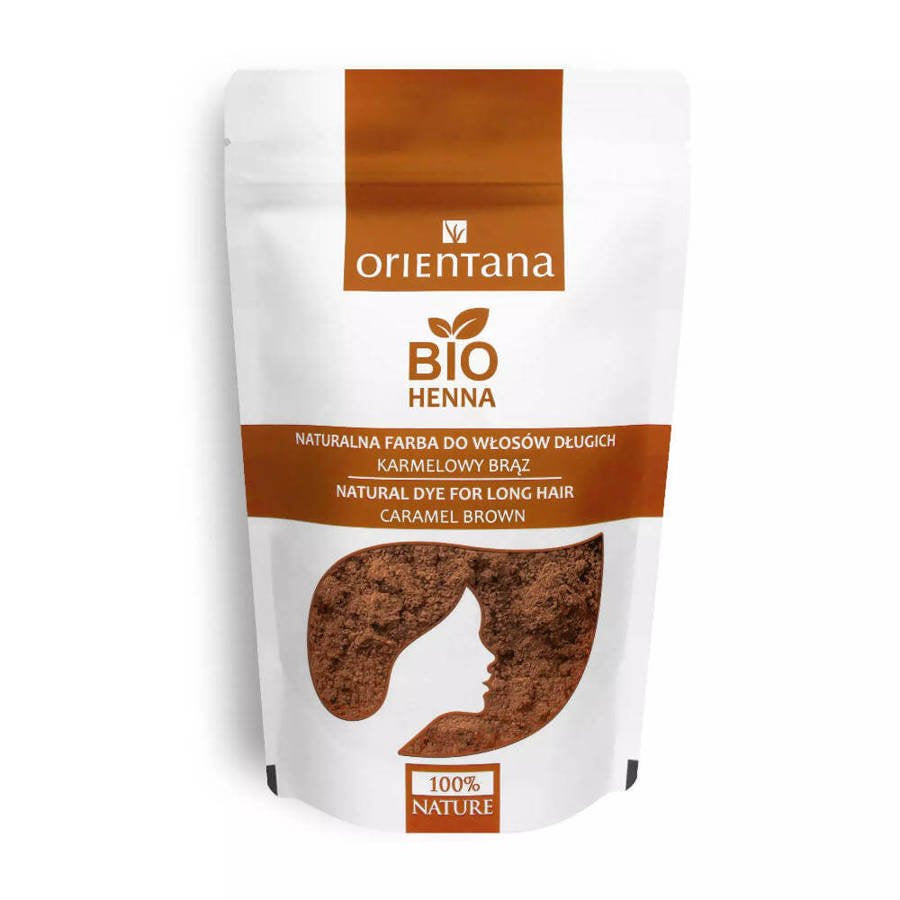 Orientana Bio henna karmelowy brąz 100 g