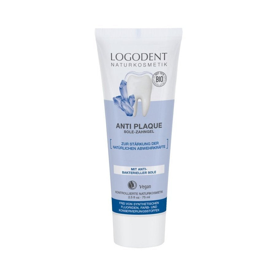 Logodent Żel do zębów bez fluoru z solą morską 75 ml